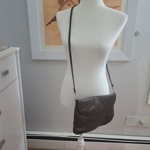 Genuine leather vintage shoulder bag